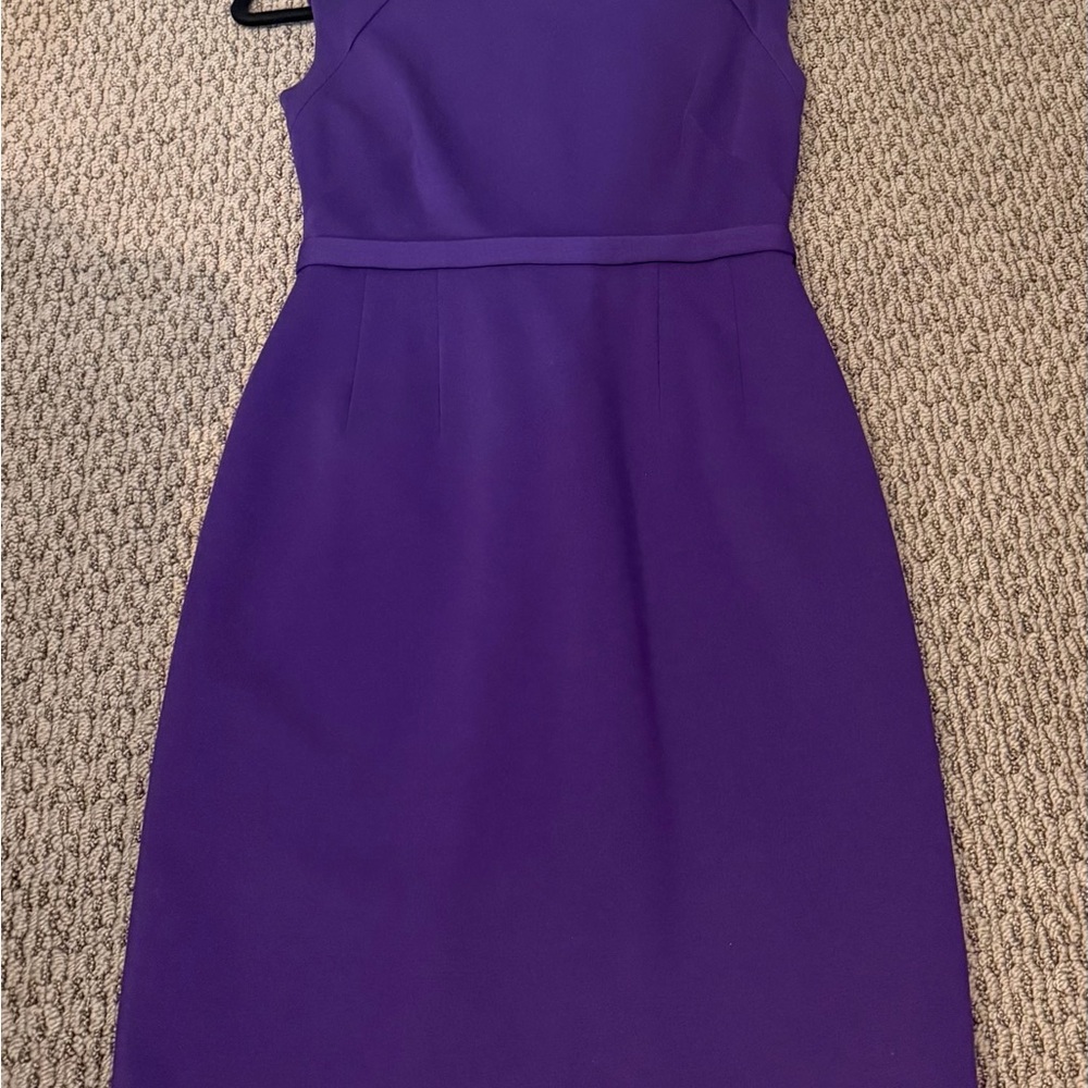Elie Tahari Vibrant Purple Midi Dress